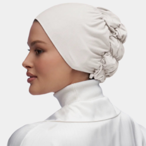 Classic Stretchable Underscarf Cap - off white