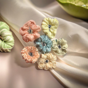 Mini Chikankari's scrunchies